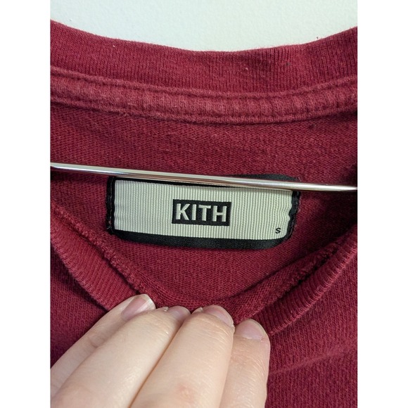 Kith Tonal Box Logo T-Shirt Streetwear Red Small - Picture 5 of 8
